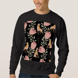 Hyena & Protea: donker  patroon Trui
