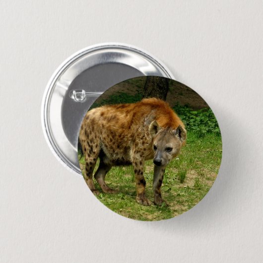 Hyena Prowl Round Button (Voorkant /achterkant)