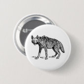 Hyena Ronde Button 5,7 Cm (Voorkant /achterkant)