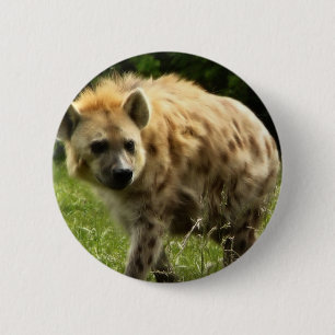 Hyena Round Pin Ronde Button 5,7 Cm