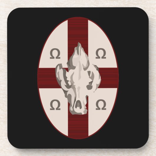 Hyena Shield Bier Onderzetter (Voorkant)