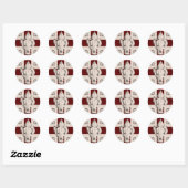 Hyena Shield Ronde Sticker (Vel)