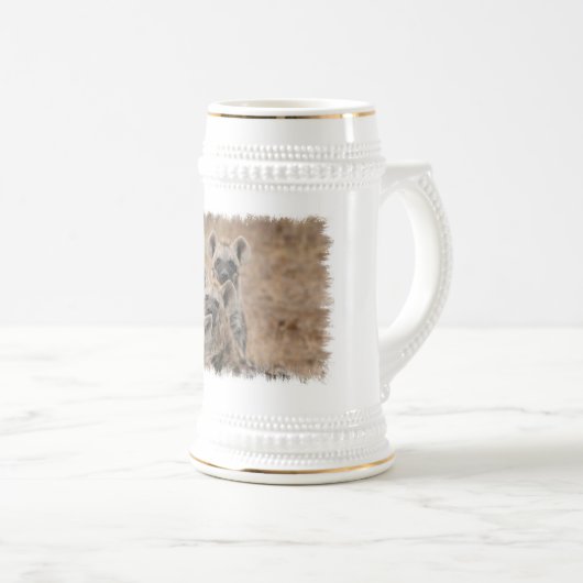 Hyenas Beer Stein Bierpul (Voorkant rechts)