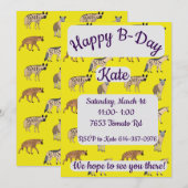 Hyena's jarig kaart (Voorkant / Achterkant)