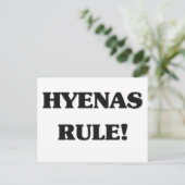 Hyenas-regel Briefkaart (Staand voorkant)