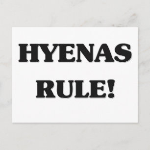 Hyenas-regel Briefkaart