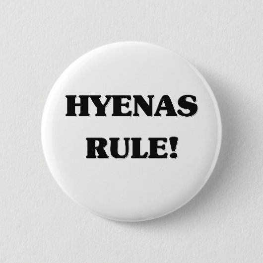 Hyenas-regel Ronde Button 5,7 Cm (Voorkant)