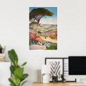 Hyères Côte d'Azur Frankrijk Oude Reisposter Poster (Thuiskantoor)