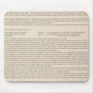 Hyetografische kaart of Regenkaart van de wereld Muismat