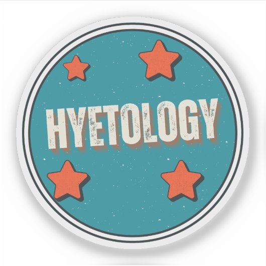 Hyetologie Sticker (Voorkant)