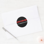 HYF! Zwarte sticker met WWW (Envelop)
