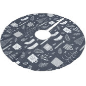 Hygee blauw witte, luie sokken mokken bomen kerstboom rok (Gekanteld)