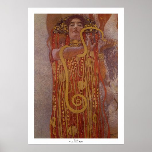 Hygeia door Gustav Klimt Poster (Voorkant)