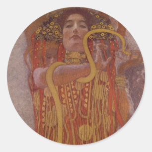 Hygeia door Gustav Klimt Ronde Sticker