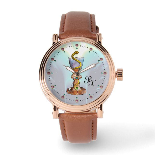 HYGEIA, GENEESMIDDEL, FARMACY MONOGRAM HORLOGE (Voorkant)