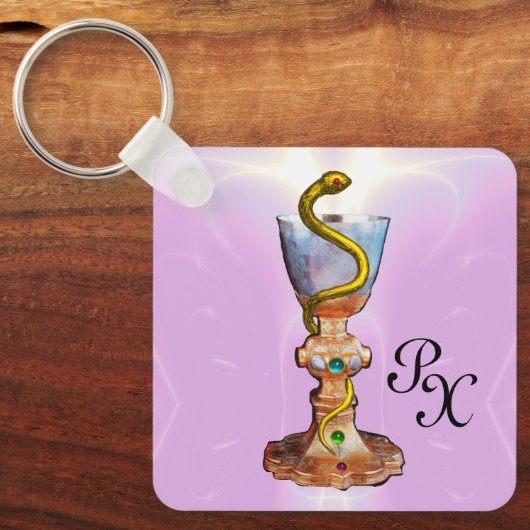 HYGEIA, GENEESMIDDEL, FARMACY MONOGRAM SLEUTELHANGER (Voorkant)