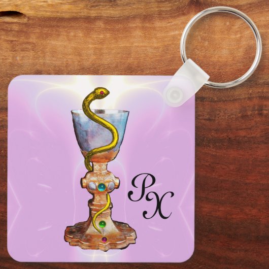 HYGEIA, GENEESMIDDEL, FARMACY MONOGRAM SLEUTELHANGER (Achterkant)