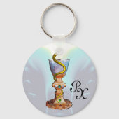 HYGEIA, GENEESMIDDEL, FARMACY MONOGRAM SLEUTELHANGER (Voorkant)