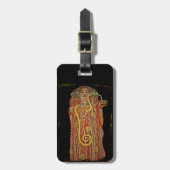 Hygeia met slang in haar handen bagagelabel (Voorkant verticaal)