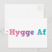hygge af briefkaart (Voorkant / Achterkant)