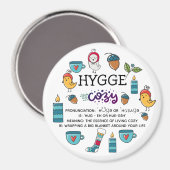 HYGGE - betekenis en uitspraak cute doodles nieuw Magneet (Voorkant / Achterkant)