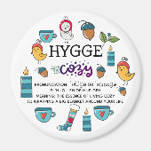 HYGGE - betekenis en uitspraak cute doodles nieuw Magneet (Voorkant)