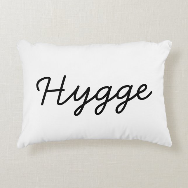 Hygge Black Elegant Accent Kussen (Voorkant)