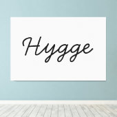 Hygge Black Elegant Canvas Afdruk (Insitu (Houten vloer))