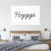 Hygge Black Elegant Canvas Afdruk (Insitu (Slaapkamer))