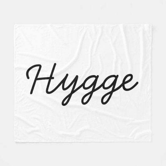 Hygge Black Elegant Fleece Deken (Voorkant (Horizontaal))