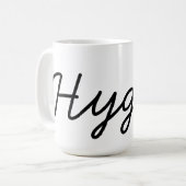 Hygge Black Elegant Koffiemok (Voorkant links)