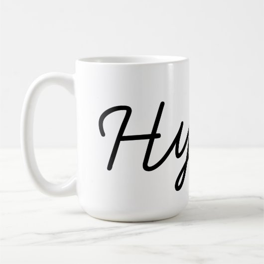 Hygge Black Elegant Koffiemok (Links)