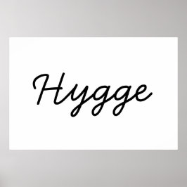 Hygge Black Elegant Poster