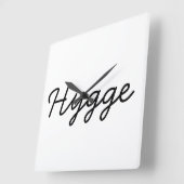 Hygge Black Elegant Vierkante Klok (Hoek)