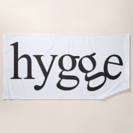 Hygge Black en White Beach Towel Strandlaken