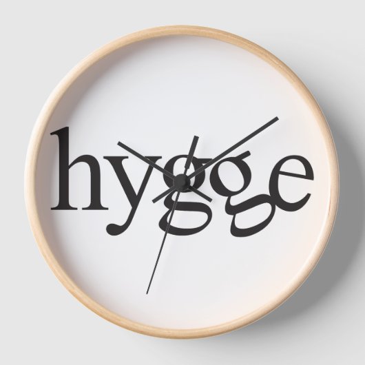 Hygge Black en White Clock (Voorkant)