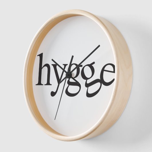 Hygge Black en White Clock (Hoek)