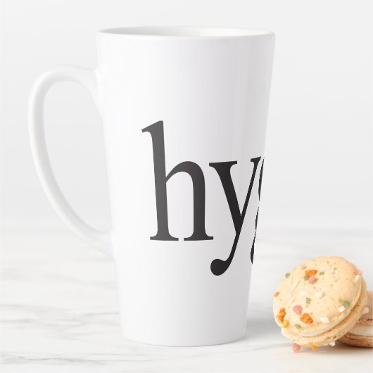 Hygge Black en White Latte Mok (In situ)