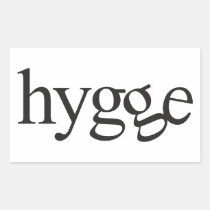 Hygge Black en White Sticker