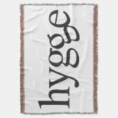 Hygge Black en White Throw Blanket Deken (Voorkant Verticaal)