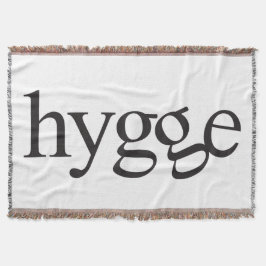 Hygge Black en White Throw Blanket Deken