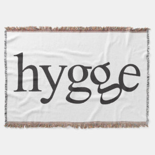 Hygge Black en White Throw Blanket Deken