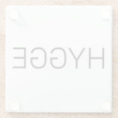 Hygge Black Glazen Onderzetter (Achterkant)