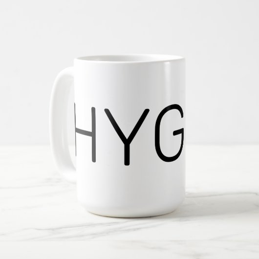 Hygge Black Koffiemok (Voorkant links)
