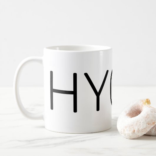 Hygge Black Koffiemok (Met donut)