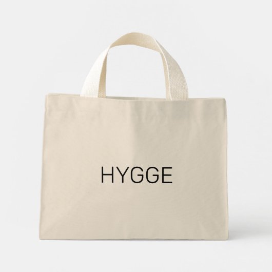 Hygge Black Mini Tote Bag (Achterkant)