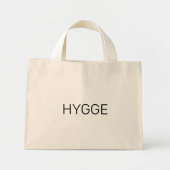 Hygge Black Mini Tote Bag (Voorkant)