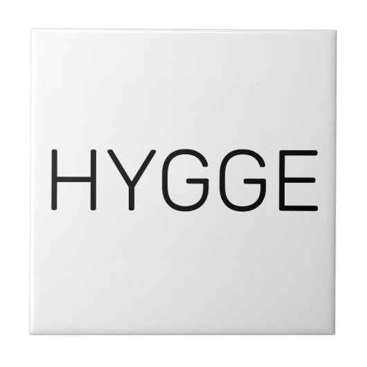 Hygge Black Tegeltje (Voorkant)
