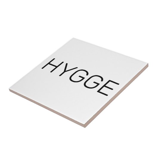 Hygge Black Tegeltje (Zijkant)