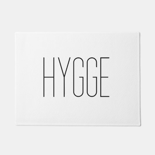 Hygge Black Thin Deurmat (Voorkant)
